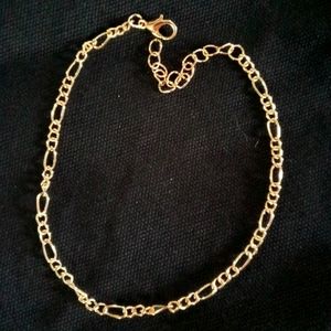 Gold "chain link" anklet